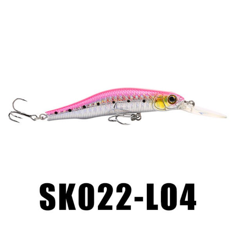 Seaknight Sk022 1st 9g 80mm 0-1.5m Djup Minnow Fiske Lure Bkk Krokar Hårda Beten