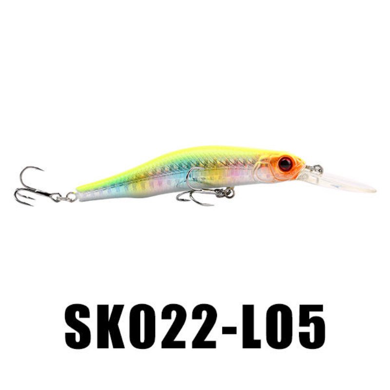 Seaknight Sk022 1st 9g 80mm 0-1.5m Djup Minnow Fiske Lure Bkk Krokar Hårda Beten