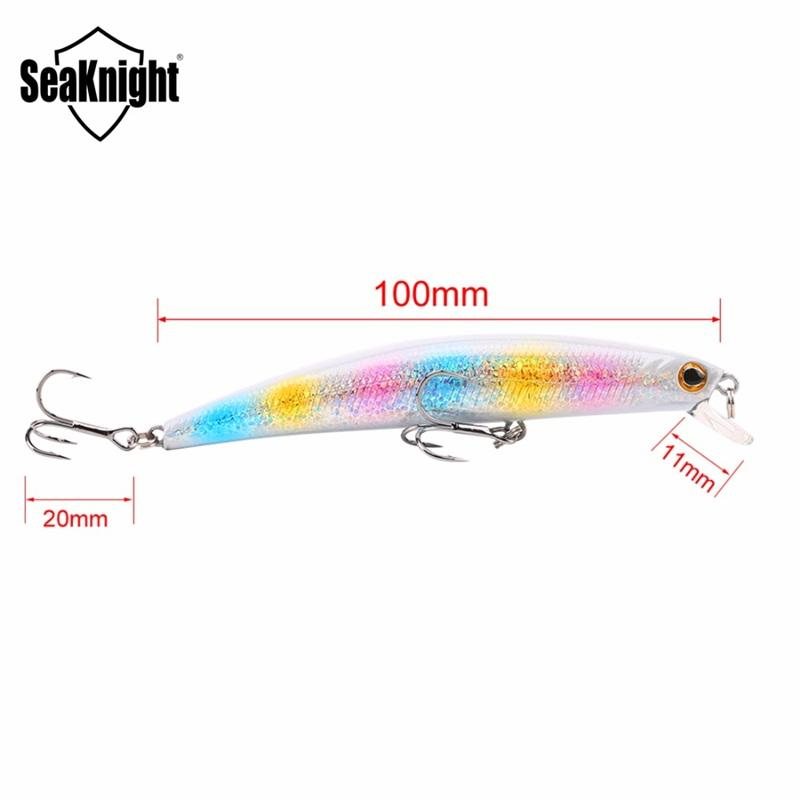 Seaknight Sk025 Minnow 1pc 11g 100mm 0-0.5m Djupfiske Lure Sötvattensfiske Hårt Bete