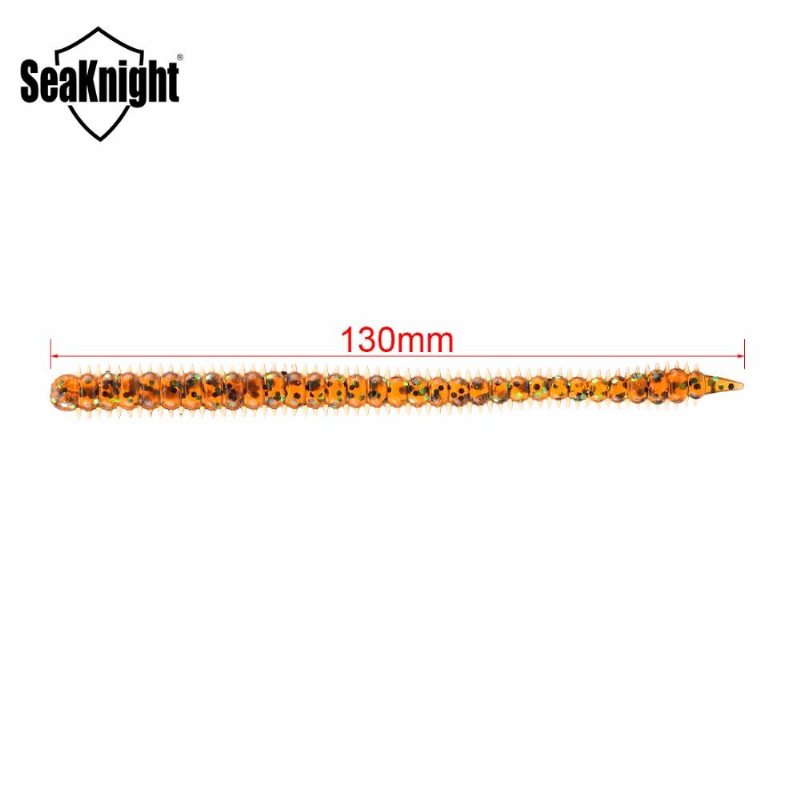 Seaknight Sl009 8 St/påse 3.6 G 130 mm/5.1 Tum Silikon Mjuk Fiskedrag Daggmask Centipede Worm Lure