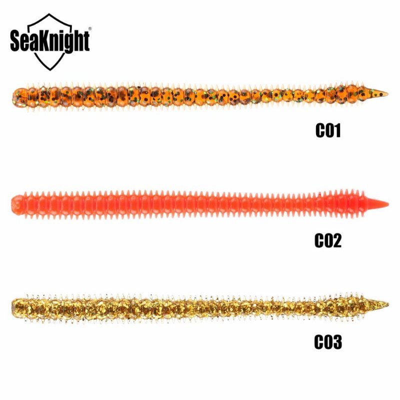 Seaknight Sl009 8 St/påse 3.6 G 130 mm/5.1 Tum Silikon Mjuk Fiskedrag Daggmask Centipede Worm Lure