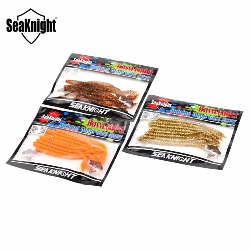 Seaknight Sl009 8 St/påse 3.6 G 130 mm/5.1 Tum Silikon Mjuk Fiskedrag Daggmask Centipede Worm Lure