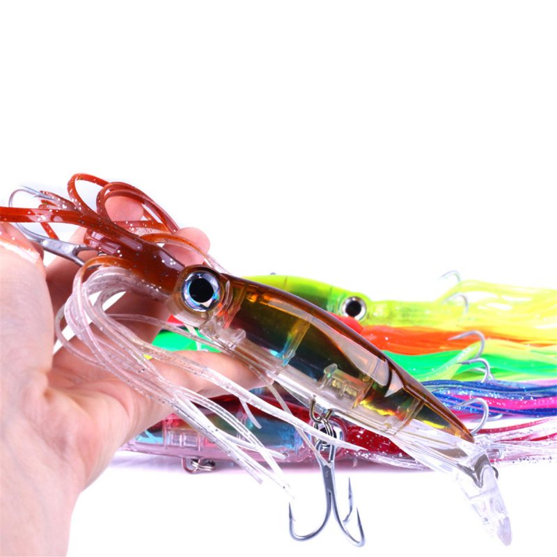 Skirted Squid Lure 1st 14cm/40g Hard Body Trolling Tonfiskfiske