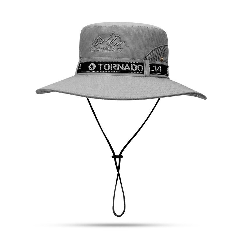 Sommarhattar Upf50+ Uv-säker Andningsbar Bucket Hat Stor Bred Brätte Vandring Utomhusfiske Strandhattar Cowboy Nya Sommarkepsar Solhattar För Män