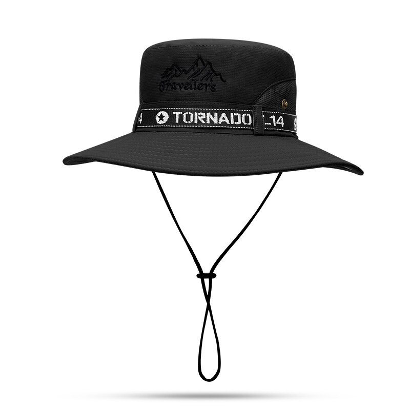 Sommarhattar Upf50+ Uv-säker Andningsbar Bucket Hat Stor Bred Brätte Vandring Utomhusfiske Strandhattar Cowboy Nya Sommarkepsar Solhattar För Män