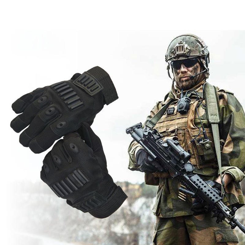 Tactical Full Finger Glove Utomhus Jakt Sport Cykling Halksäkra Handskar