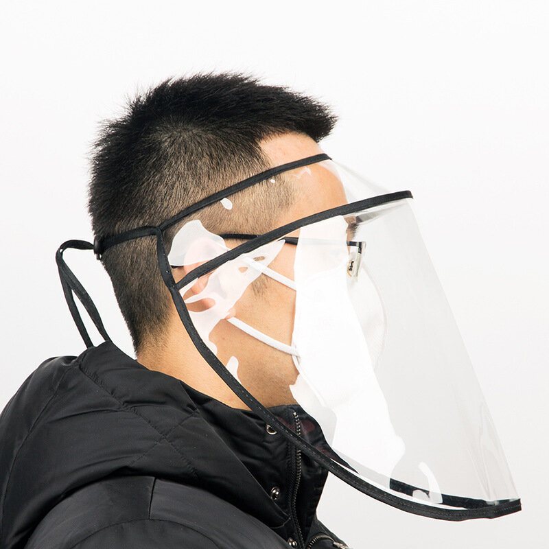 Tpu Transparent Vuxenansiktsmask Dimbeständig Saliv Dammtät Skyddsmask Utomhusfiske Vandring