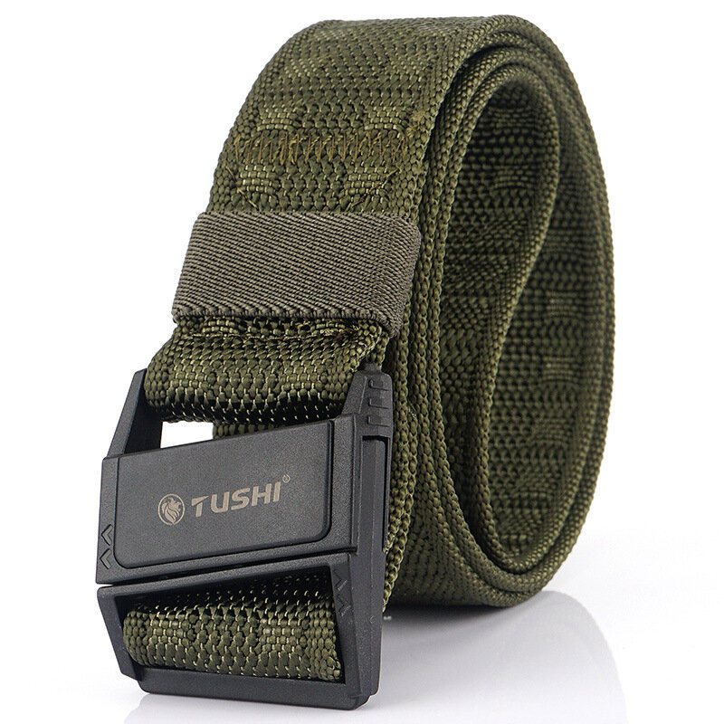 Tushi Punch Free Magnetic Spänne Taktiskt Bälte Nylon Webbing Quick-release Fiske Jakt