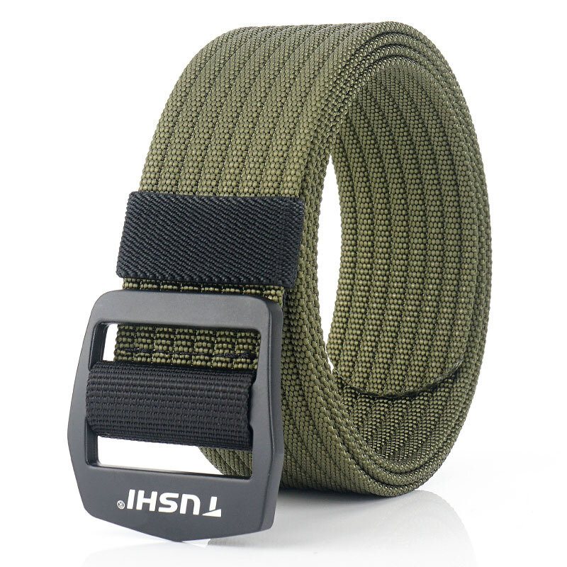 Tushi R120 Militära Taktiska Bälten Säkerhet Elastisk Väv Stretch Tjock Nylon Midjebälte