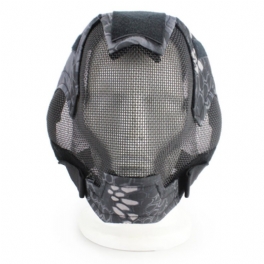 V6 Helmask Mesh Andas Skyddande Jakt Airsoft Tactical Cs Game Herr Dam Masker Utomhuscykling