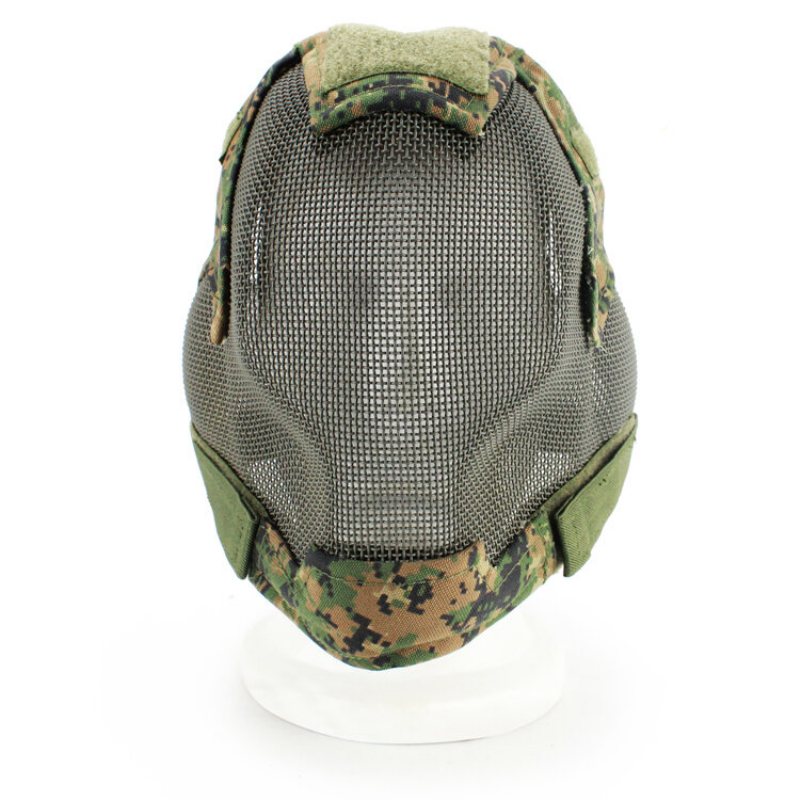 V6 Helmask Mesh Andas Skyddande Jakt Airsoft Tactical Cs Game Herr Dam Masker Utomhuscykling