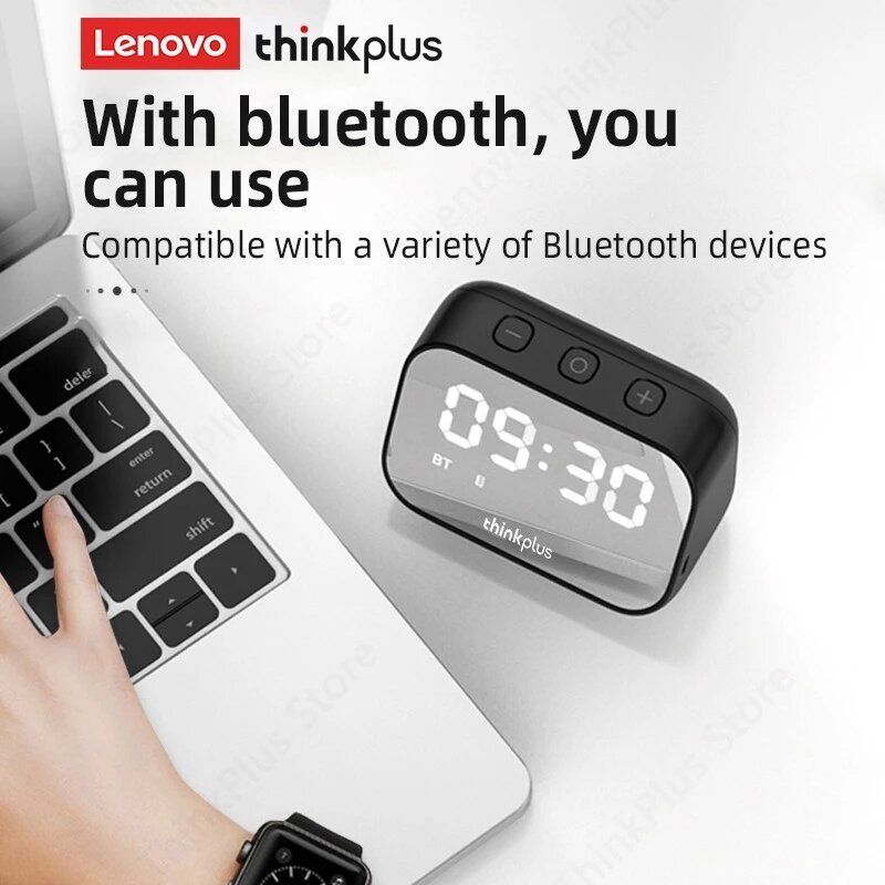 Thinkplus Ts13 Högtalare Väckarklocka Spegel Trådlös Bluetooth Led Digital Stereo Desktop