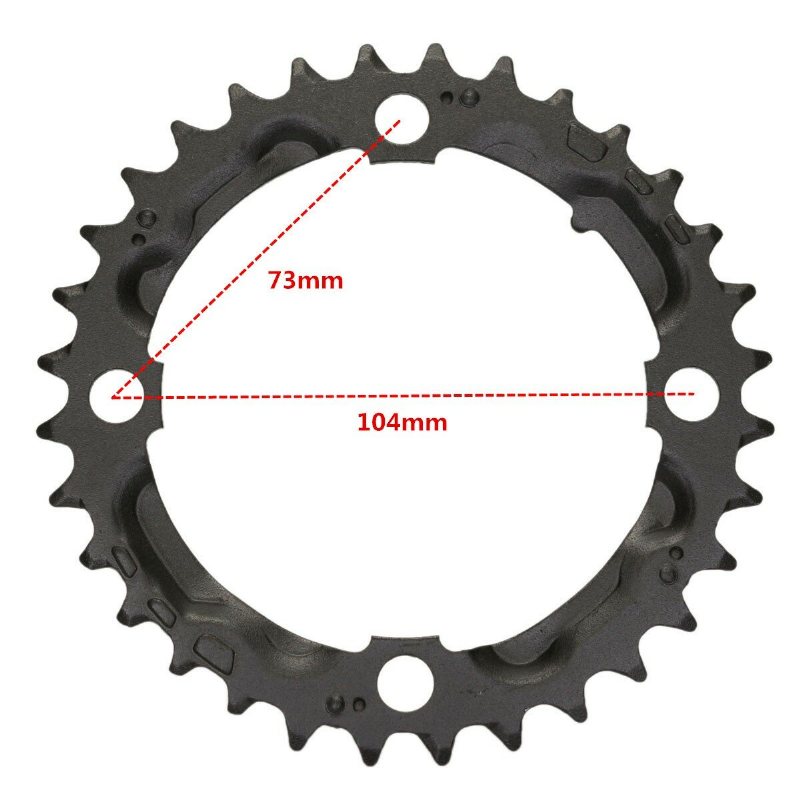 Bikight 32t 9-växlad Bike Tooth Disc Cykelkedja Ring Kedjering För Landsvägscyklar Mountainbikes