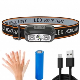 Bikight Mini Usb Uppladdningsbar Xpg+ 2 Led-strålkastarsensor Strålkastare Camping Ficklampa Utomhusljus Fiske Bärbar