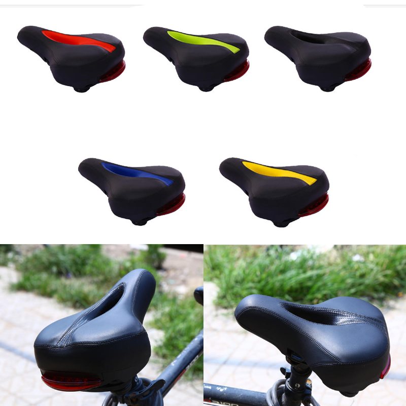 Bikight Mtb Bike Comfort Sadel Kudde Pad Sitt Cykel Cykling Led Baklampa