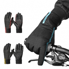 Coolchange Cykelhandskar Vinter Termisk Vindtät Full Finger Anti-slip Pekskärm Cykel