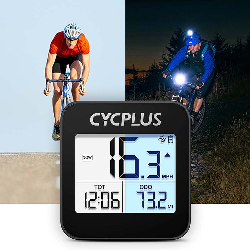 Cycplus G1 Uppgraderingsversion Cykeldator Gps Trådlös Vattentät Smart Stoppur Hastighetsmätare Vägmätare Cykeldatortillbehör För Mtb Road Cycle