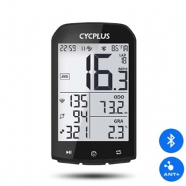 Cycplus M1 Gps Cykeldator Trådlös Med Bluetooth 4.0 Ant+ Cykelhastighetsmätare Vattentät Lcd Bakgrundsbelysning Cykel Vägmätare Stoppur Cykeltillbehör För Mtb Landsvägscykel/stadscykel