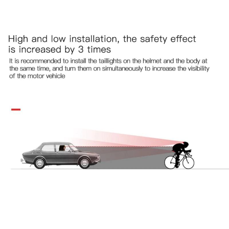 Cykelbaklykta Cykel Flerläge Vattentät