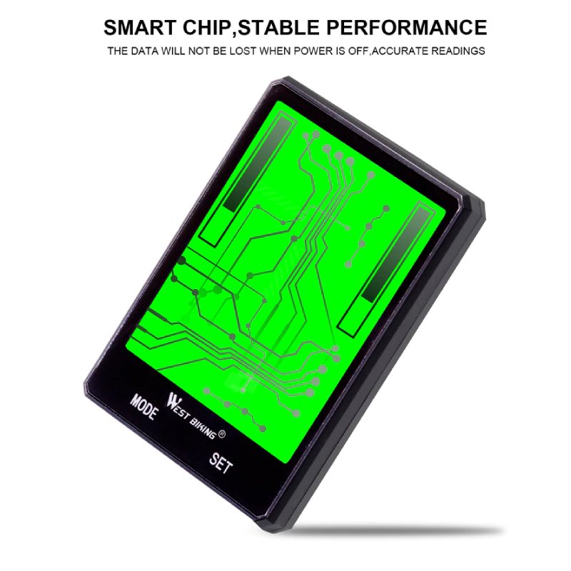 Cykeldator Med Bakgrundsbelysning Trådlös Trådbunden Hastighetsmätare Vägmätare Stoppur