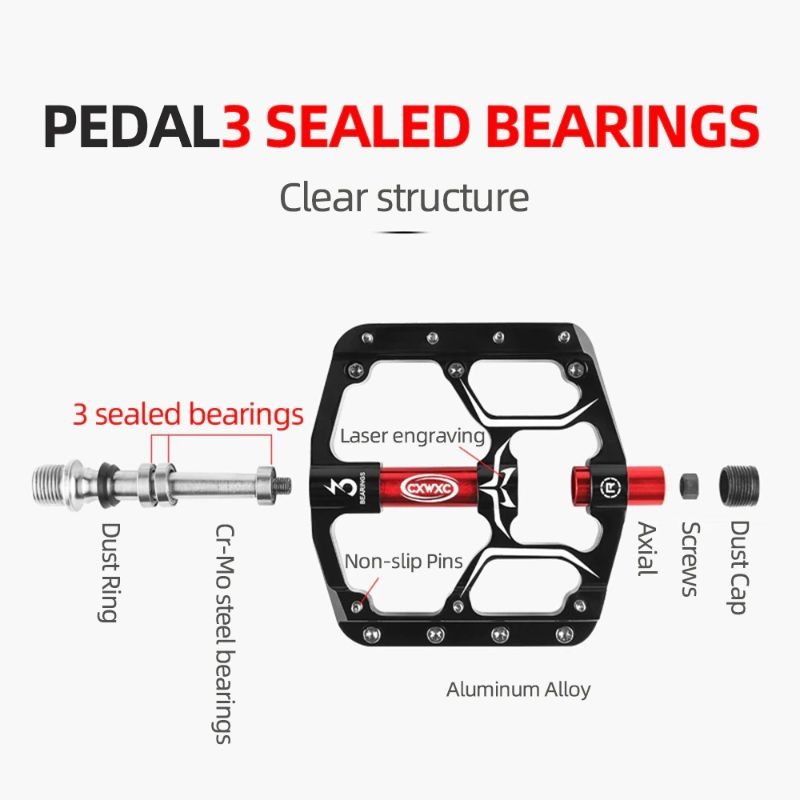 Cykelpedaler Mtb Road 3 Sealed Bearings