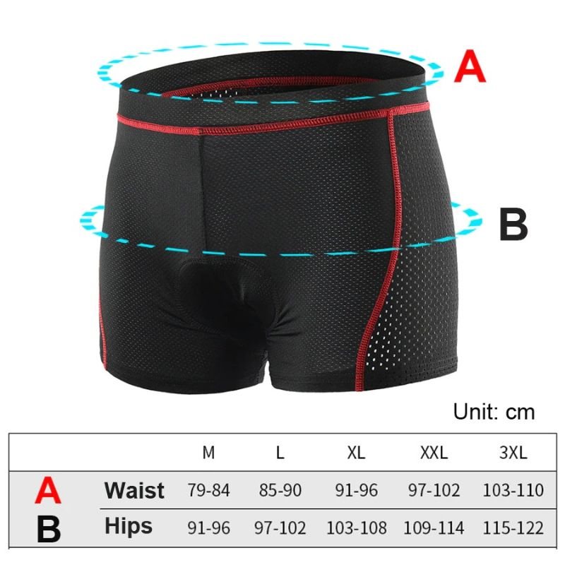 Cykelunderkläder Shorts För Män Andas Vadderade Cykelridshorts