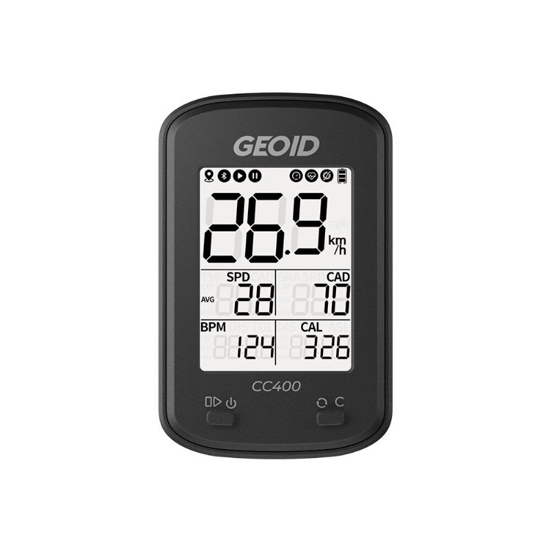 Geoid Cc400 Cykeldator Ant+ Gps Bluetooth Smart Trådlös Stoppur Hastighetsmätare Vätmätare Vattentät Tillbehör För Mtb Road Cycle