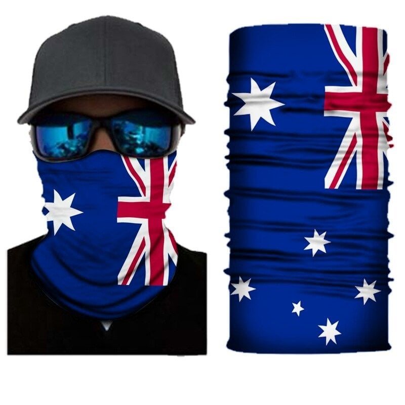 Män Scarf Bandana National Flag Face Mask