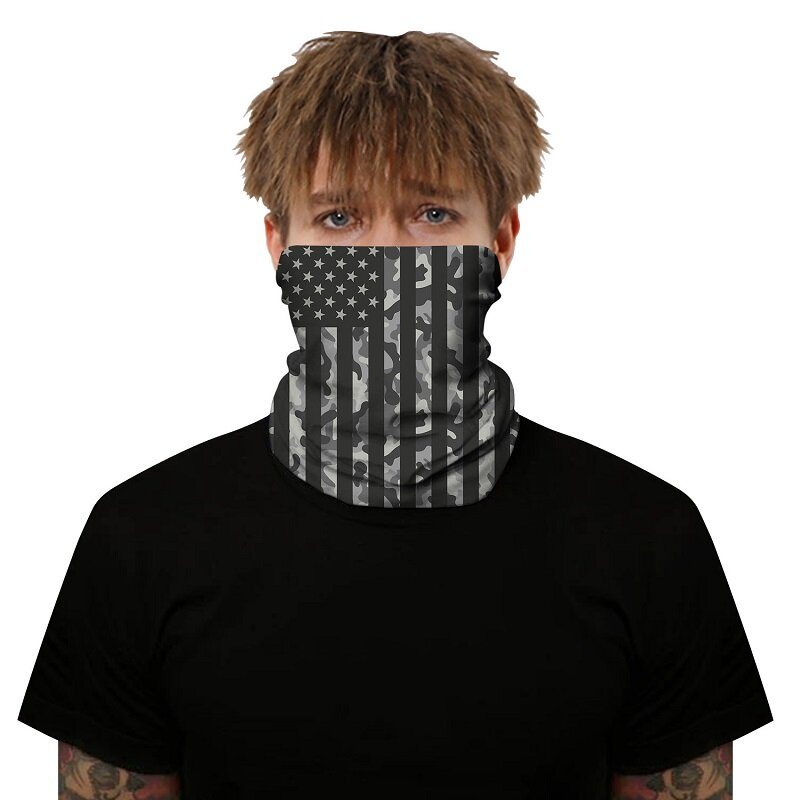 Multi-användning Balaclava Bandana Andas Uv-skydd Nack Ansiktsmask Cykling Vandring