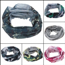 Multi Camouflage Scarf Cykel Neck Ansiktsmask Hat Cap Huvudbonad