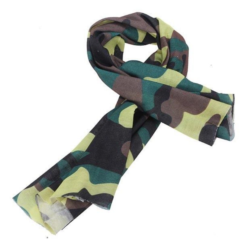 Multi Camouflage Scarf Cykel Neck Ansiktsmask Hat Cap Huvudbonad