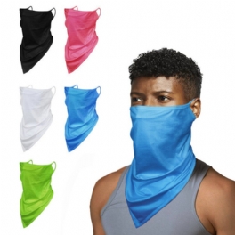 Multifunktionssjal Ansiktsmask Nackdamask Balaclava Bandana Ice Silk Kylning Uv-skydd Dammtät Vindtät Huvudbonad För Kvinnor Män