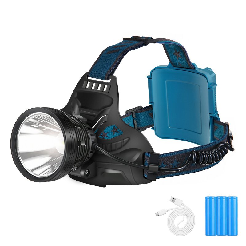 P70 Led-strålkastare 90° Justerbar 4 Lägen Usb Uppladdningsbar Professionell Ficklampa Spotlight Jakt Camping Fiske