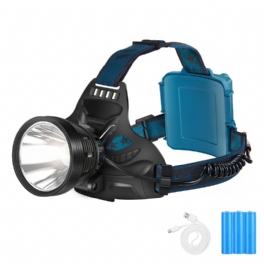 P70 Led-strålkastare 90° Justerbar 4 Lägen Usb Uppladdningsbar Professionell Ficklampa Spotlight Jakt Camping Fiske