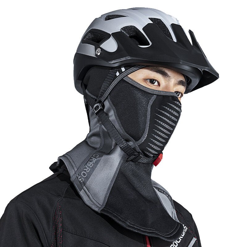 Rockbros Half-face Balaclava Winter Ski Cykelmask Vindtät Fleece Warm Hat Scarf Herr Thermal Face Mask Cover