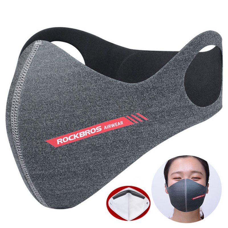 Rockbros Sport Outdoor Bike Cykling Andas Vattentät Pm 2.5 Skyddsmask Anti Dust Velo Mask