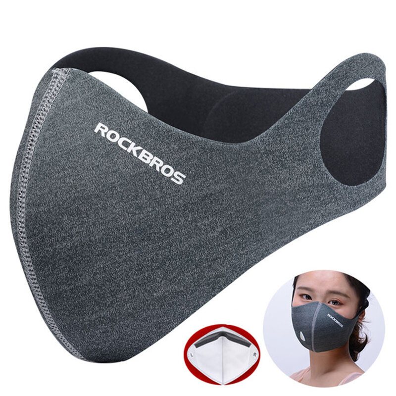 Rockbros Sport Outdoor Bike Cykling Andas Vattentät Pm 2.5 Skyddsmask Anti Dust Velo Mask