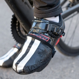 Rockbros Vattentäta Termiska Cykelskoöverdrag Vindtäta Reflekterande Pu-läder Slitstarkt Män Dam Overshoes Protector