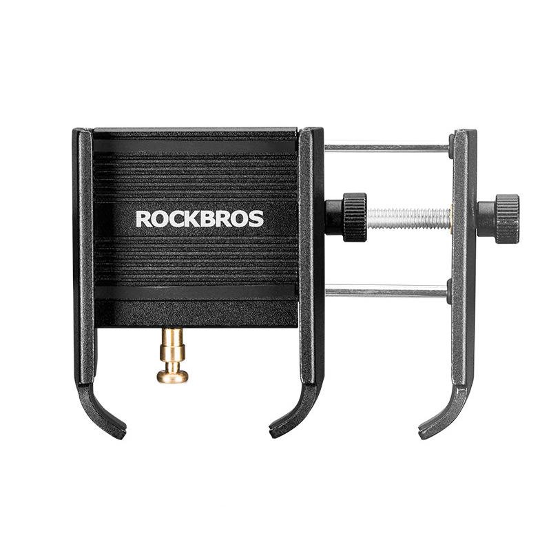 Rockbros Yq-001 Hållare För Handstång/backspegeltyp För 3.5-6.5 Tums Telefoner Utomhuscykling 360° Vridbar Usb-uppladdningsbar Telefonhållare Cykelmobilklämma