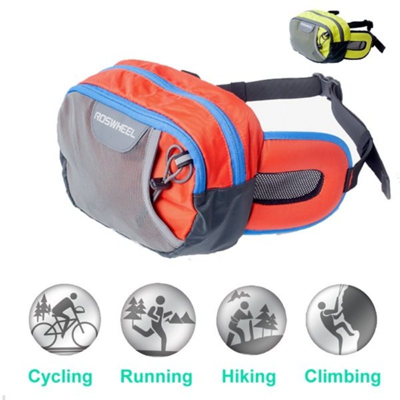 Roswheel Fritid Midjepaket Väska Bältesväska Fanny Pack Utomhuscykling Camping Sport Multifunktionell