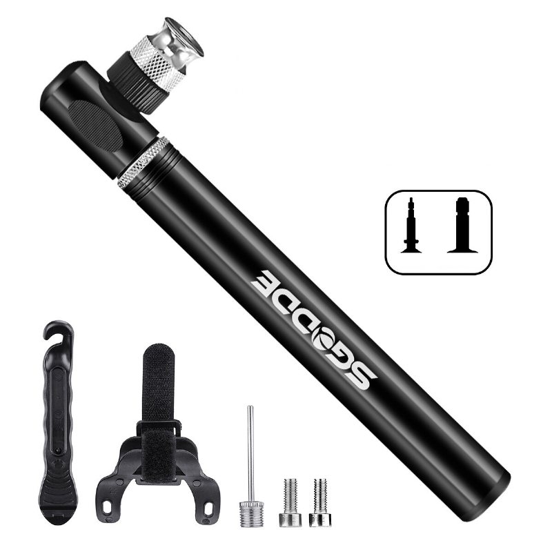 Sgodde Bärbar Mini Bike Pump 300psi Cykel Luftinflation Högtrycks Multifunktion För Mountain Road Basket Leksak Uppblåsbar