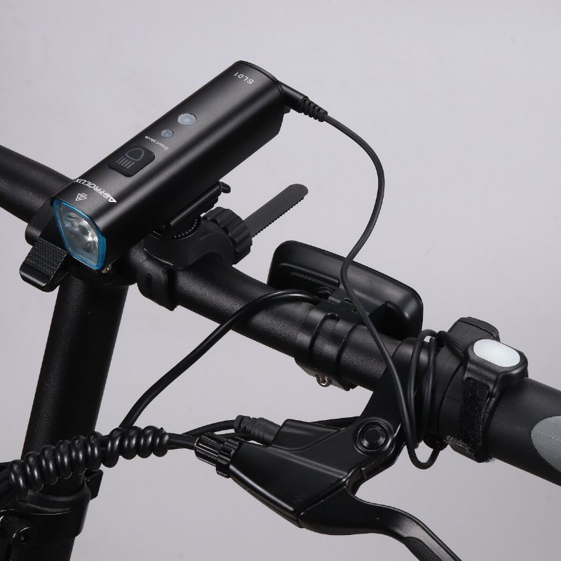 Sl01 1000lm Ljusstyrka & Vibration Smart Sensing Bike Light Ficklampa Cykel Strålkastare Type-c Usb Uppladdningsbar Vattentät Frontljus För Elcykel Skoter Mtb