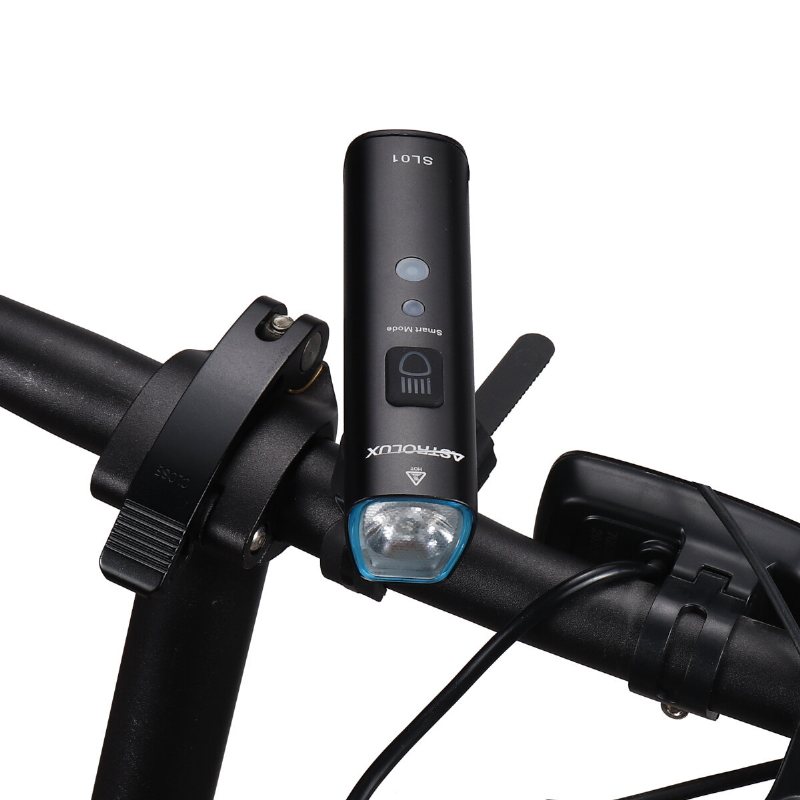 Sl01 1000lm Ljusstyrka & Vibration Smart Sensing Bike Light Ficklampa Cykel Strålkastare Type-c Usb Uppladdningsbar Vattentät Frontljus För Elcykel Skoter Mtb