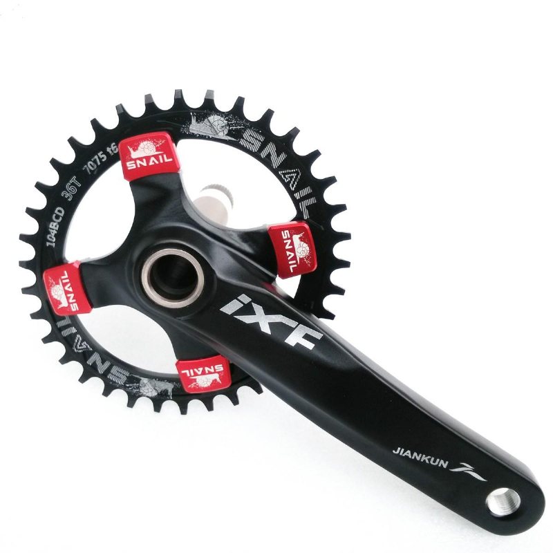 Snail 32t Oval Ddisc Chainring Cykel Vevsats 104mm Chainwheel Bike Enkeltand Positiv Och Nega