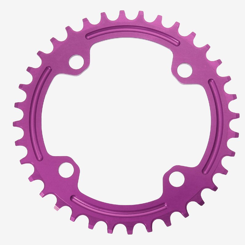 Snail 36t Circular Disc Chainring Cykel Vevsats 104mm Chainwheel Bike Enkeltand Positiv Och N