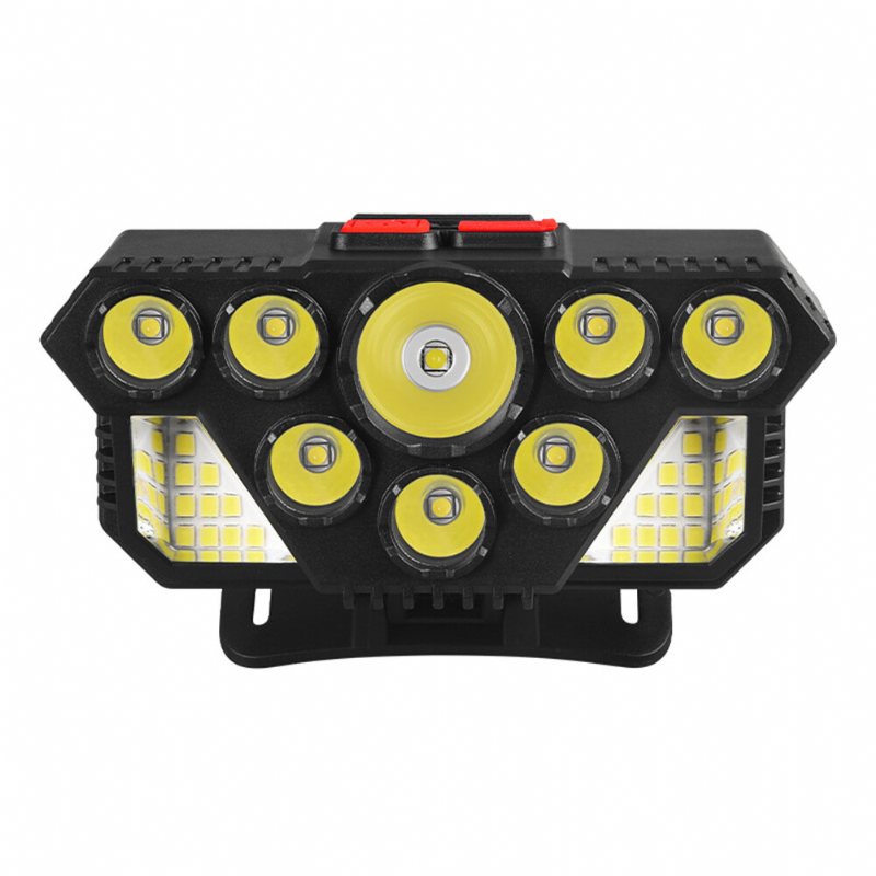 Strong Light Strålkastare 8led+20smd Super Bright Usb Uppladdningsbar Ficklampa Utomhus Fiske Lampa