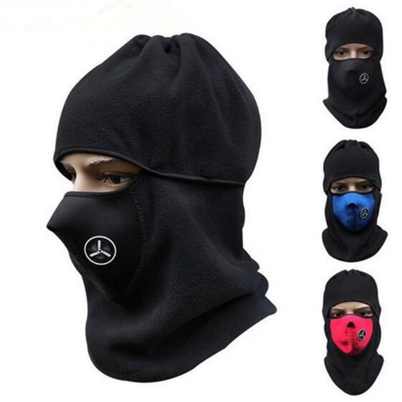 Unisex Fleece Halsvärmare Scarves Snood Face Mask Ski Hat Cap