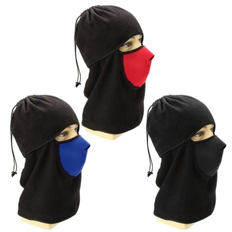 Unisex Fleece Halsvärmare Scarves Snood Face Mask Ski Hat Cap