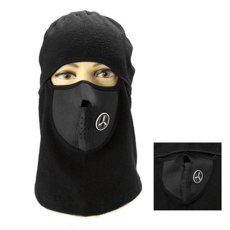 Unisex Fleece Halsvärmare Scarves Snood Face Mask Ski Hat Cap