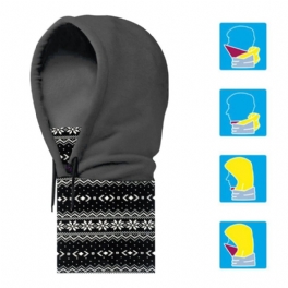 Unisex Halshuva Fleecehatt Vinter Varm Balaclava Hjälm Vindtät Nack Damask Ansiktsmask Huvudsjal